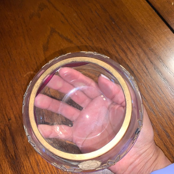 Decorative Crystal Round Vase - Picture 3 of 5